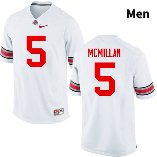 Men's Ohio State Buckeyes #5 Raekwon McMillan White Game College Stitched Football Jersey 23FY048FN